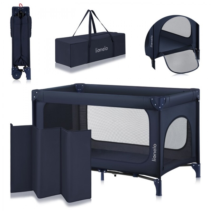 Lionelo Yasmin Easy Fold Παρκοκρέβατο Blue Navy