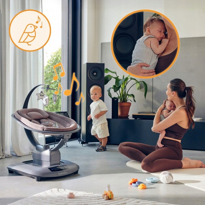 Lionelo Blossom Διαδραστικό Ηλεκτρικό Ρηλάξ Gray Concrete