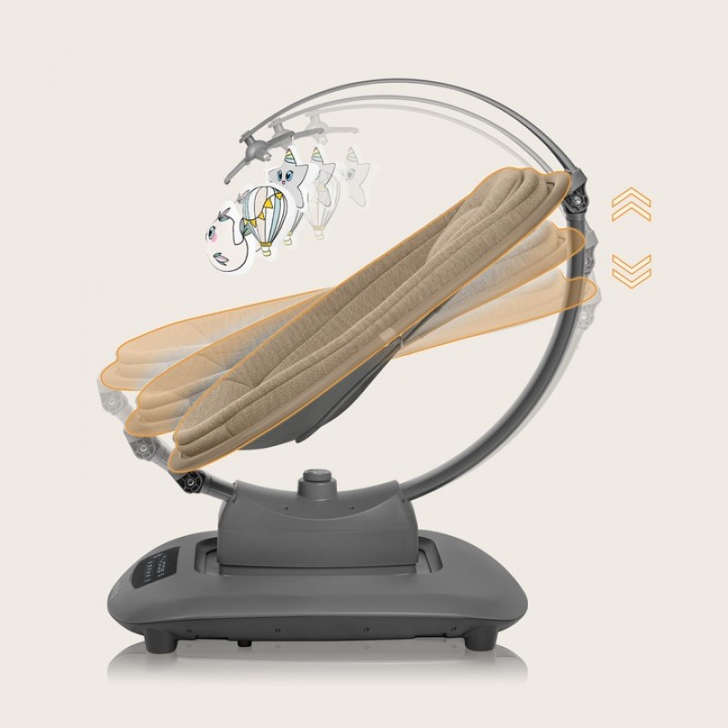 Lionelo Blossom Διαδραστικό Ηλεκτρικό Ρηλάξ Gray Concrete