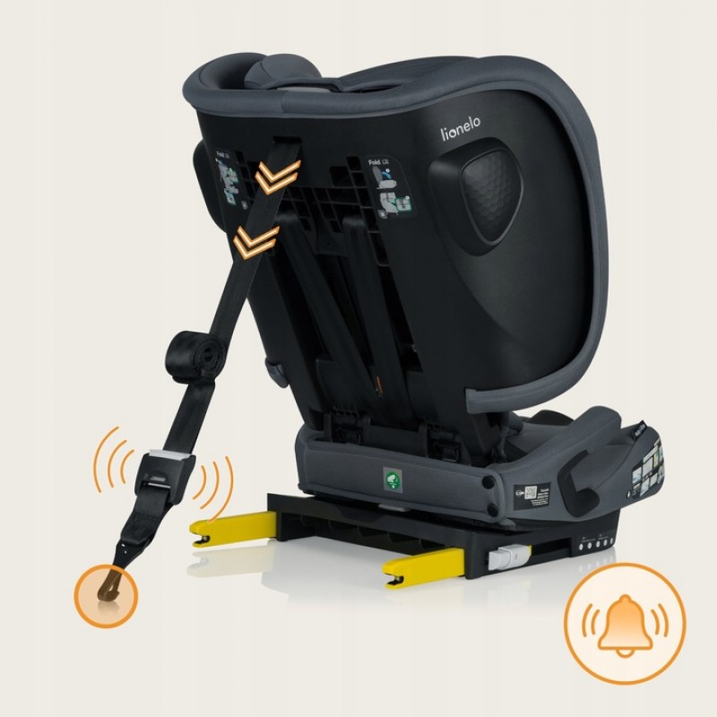 Lionelo Nelly i-Size isofix κάθισμα αυτοκινήτου 76-150cm/9-36kg Black Carbon