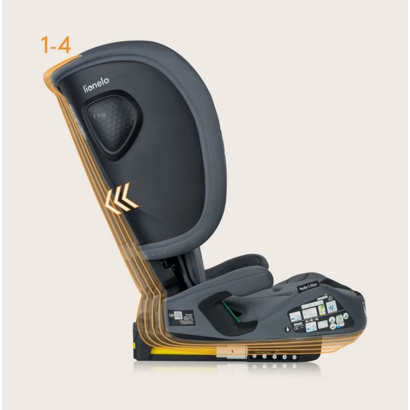 Lionelo Nelly i-Size isofix κάθισμα αυτοκινήτου 76-150cm/9-36kg Gray Graphite