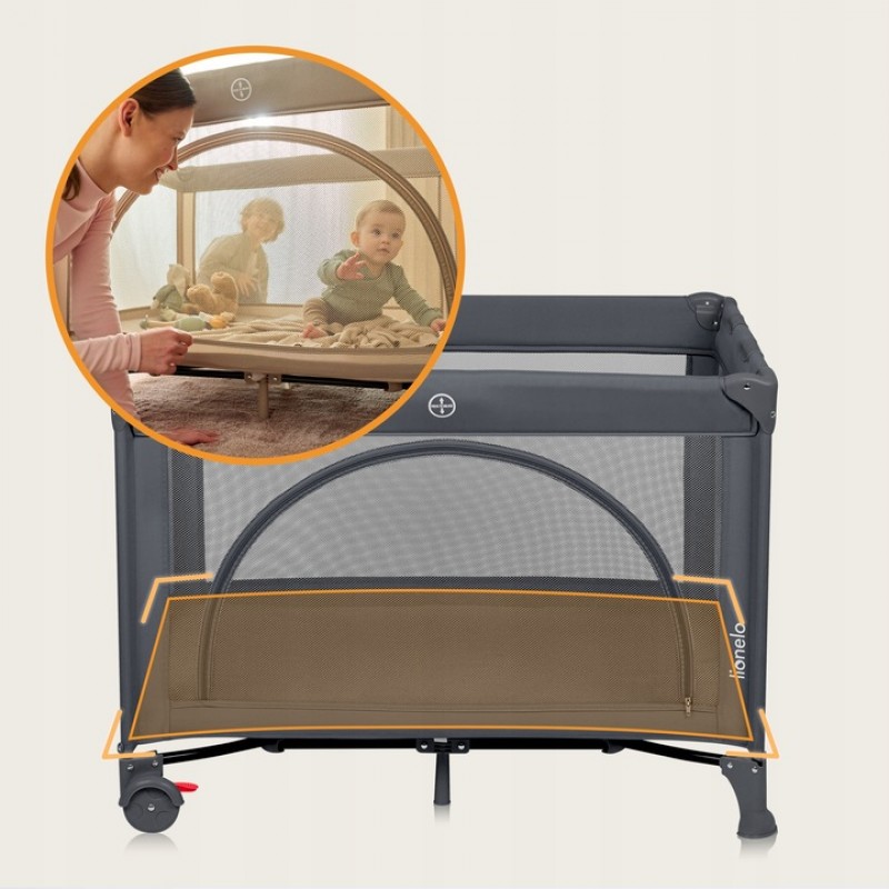 Lionelo Laura Παρκοκρέβατο 2 επιπέδων Beige Sand