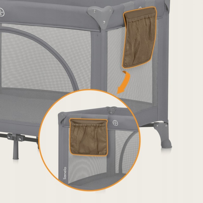 Lionelo Laura Παρκοκρέβατο 2 επιπέδων Beige Sand