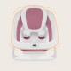 Lionelo BabyBubble πτυσσόμενο μπανάκι μωρού με γλύστρα + θερμόμετρο Bubble Pink Magnolia