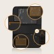 Lionelo Seat Organizer Οργανωτής καθισμάτων αυτοκινήτου 5 τσέπες 60 x 42 cm Black
