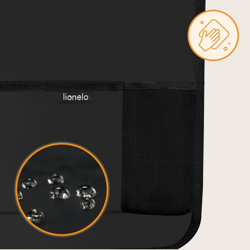 Lionelo Seat Organizer Οργανωτής καθισμάτων αυτοκινήτου 5 τσέπες 60 x 42 cm Black
