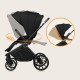 Lionelo Mika Plus Καρότσι Βρεφικό 3 σε 1 έως 22 kg Black Onyx