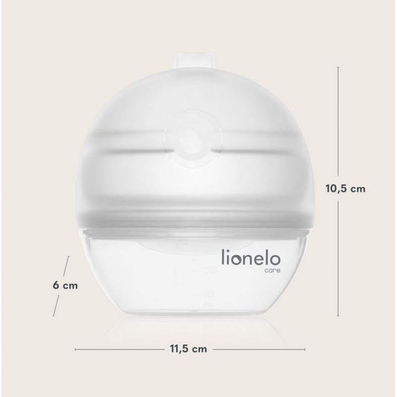 Lionelo Milky Συλλέκτης γάλακτος και θήλαστρο υποπίεσης που διεγείρει τη γαλουχία 2 σε 1