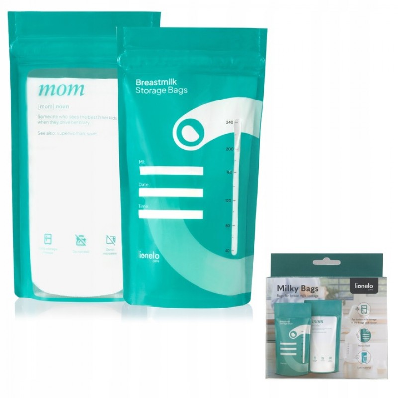 Lionelo Milky Σακουλάκια Αποθήκευσης Μητρικού Γάλακτος 240ml