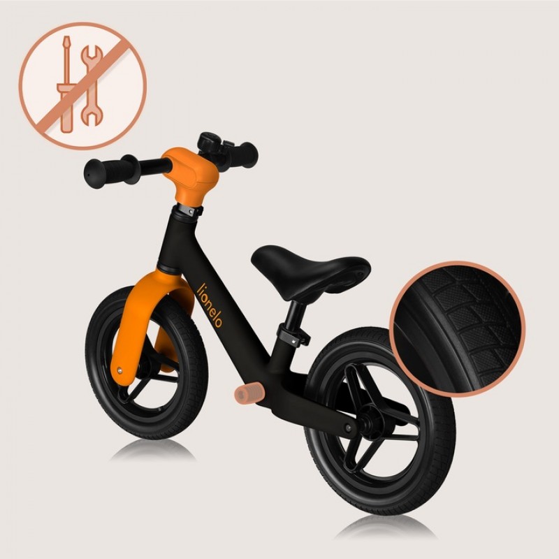 Lionelo Toni Ποδήλατο Ισορροπίας Black Orange