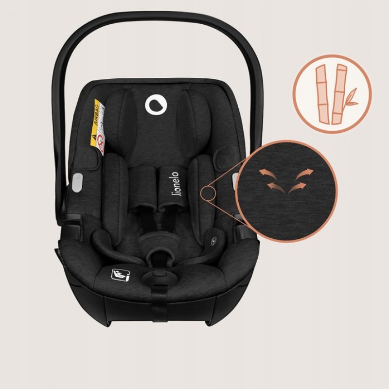 Lionelo Moxie i-Size κάθισμα αυτοκινήτου 40-87cm Black Carbon