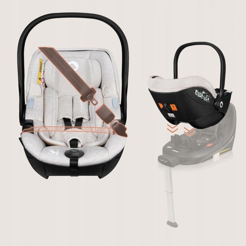 Lionelo Moxie i-Size κάθισμα αυτοκινήτου 40-87cm Beige Sand