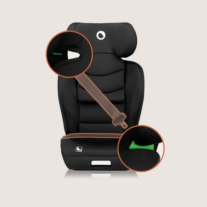 Lionelo Neal i-Size isofix κάθισμα αυτοκινήτου 100-150 cm black carbon