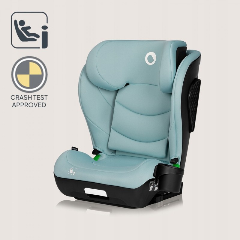Lionelo Neal i-Size isofix Κάθισμα Αυτοκινήτου 100-150 cm Green Tirquase