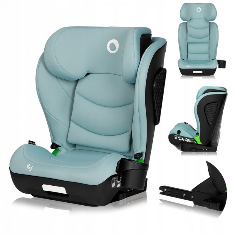Lionelo Neal i-Size isofix Κάθισμα Αυτοκινήτου 100-150 cm Green Tirquase