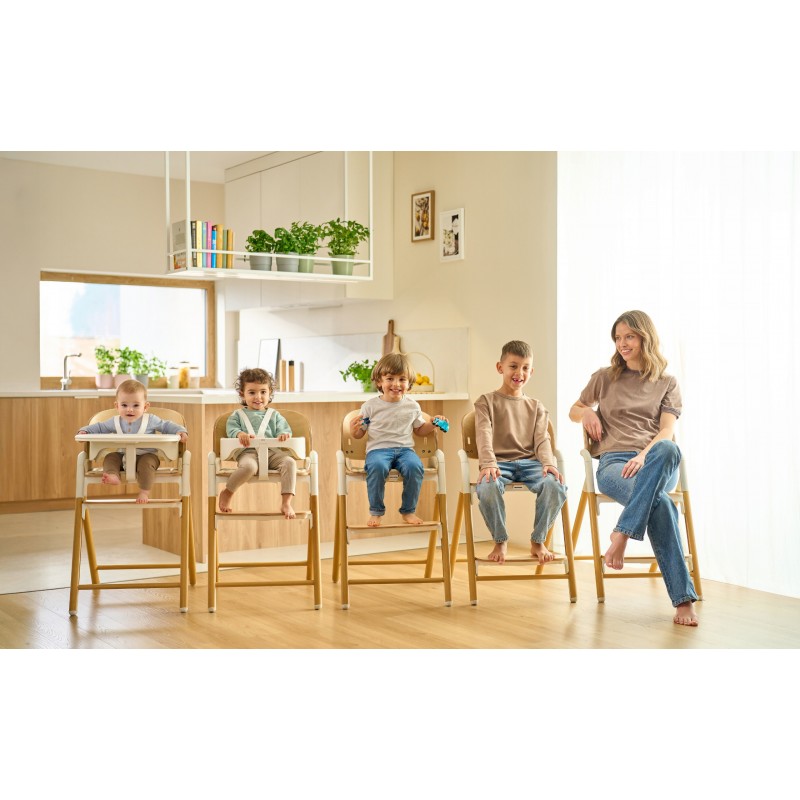 Lionelo Celia Καρεκλάκι φαγητού 3 σε 1 Gray Wood