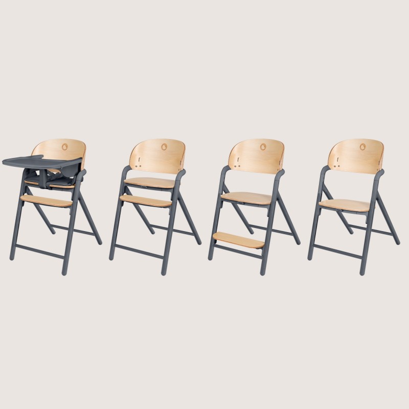 Lionelo Celia Καρεκλάκι φαγητού 3 σε 1 Gray Wood