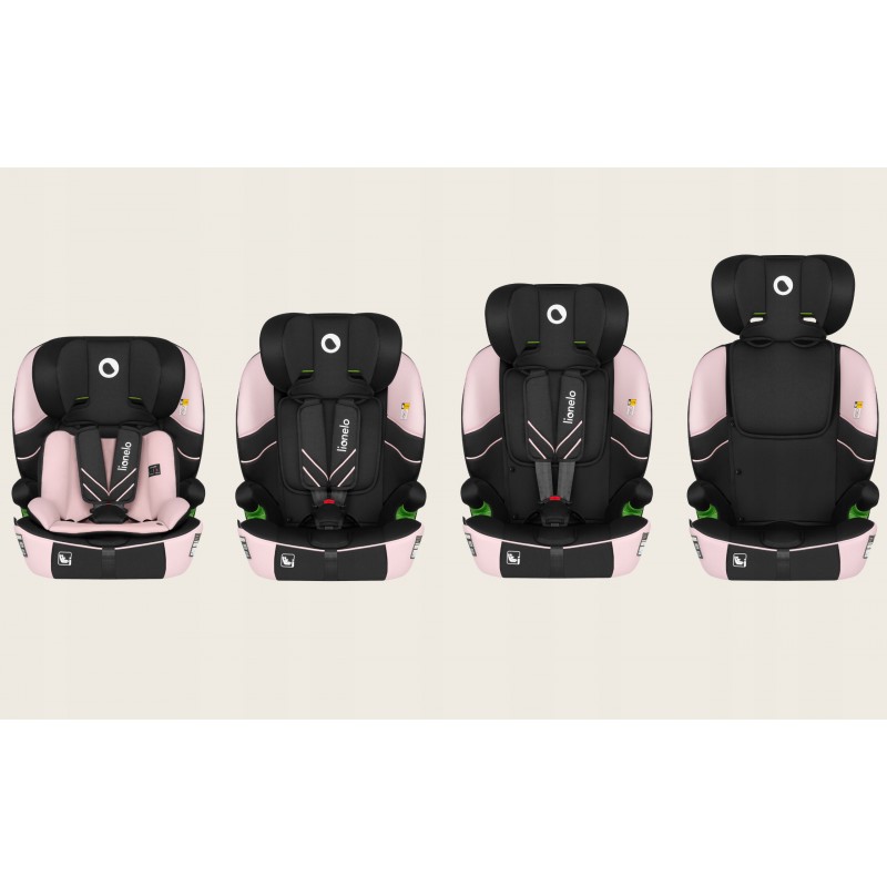 Lionelo Levi Fix i-size Κάθισμα Αυτοκινήτου 76cm-150cm Pink Baby