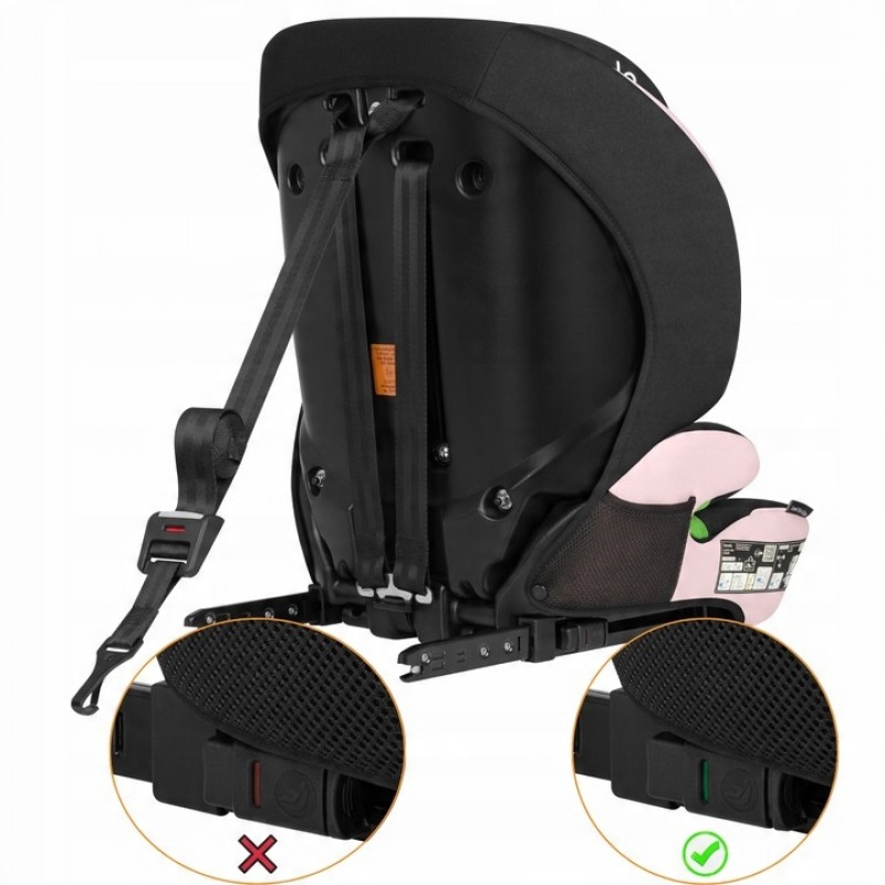 Lionelo Levi Fix i-size Κάθισμα Αυτοκινήτου 76cm-150cm Pink Baby