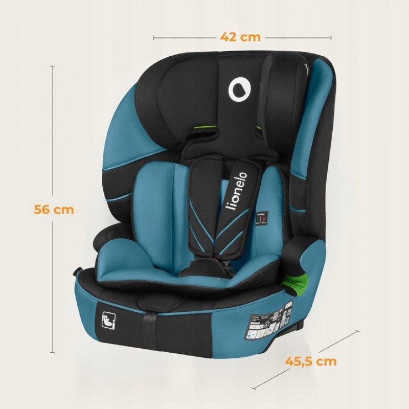 Lionelo Levi Fix i-size Κάθισμα Αυτοκινήτου 76cm-150cm Blue Cobalt