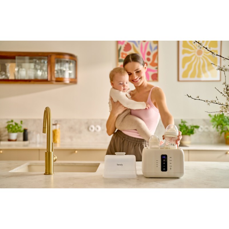 Lionelo Thermup Duo Θερμαντήρας Mπιμπερό & Tροφών 6 σε 1 με Aποστειρωτή White