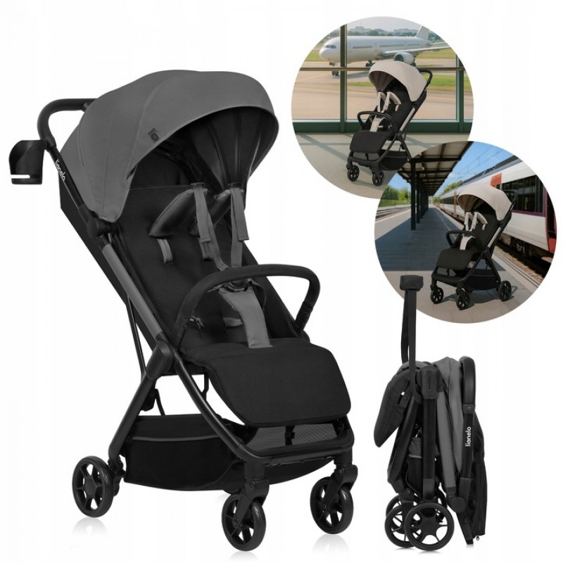 Lionelo Julie Air Καρότσι Ταξιδίου έως 22kg Gray Stone