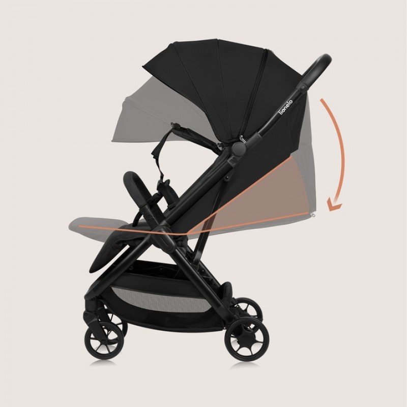 Lionelo Julie Air Καρότσι Ταξιδίου έως 22kg Black Onyx