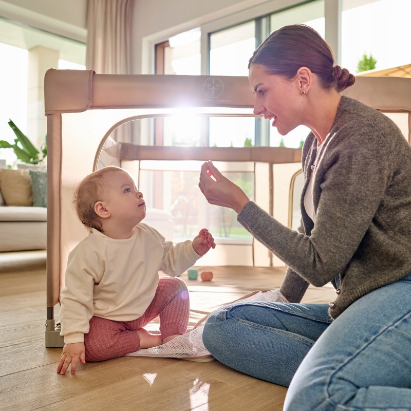 Lionelo Florence Easy Fold Πάρκο 150X180cm Beige Sand