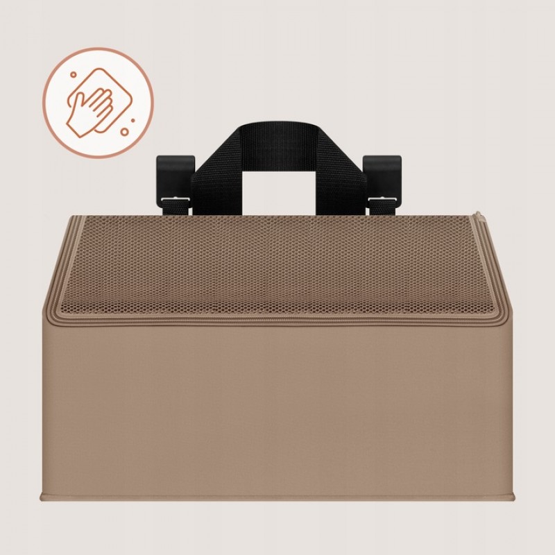 Lionelo Sidepocket Medium Κρεμαστός Οργανωτής για κούνια/παρκοκρέβατο Beige