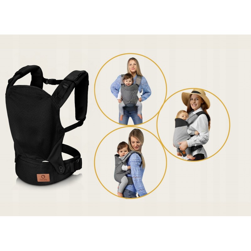 Lionelo Margareet Air Εργονομικός Μάρσιπος Έως 20Kg Black