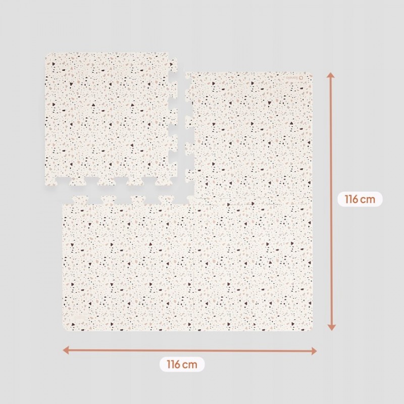 Lionelo Yoka Εκπαιδευτικό Χαλάκι Αφρού – 116 cm Μπεζ