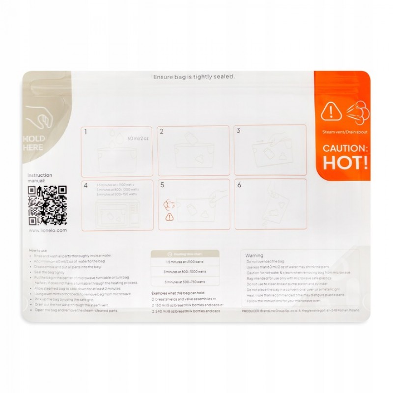 Lionelo Thermbag Σακουλάκια Αποστείρωσης για Μικροκύματα – 16 τεμάχια