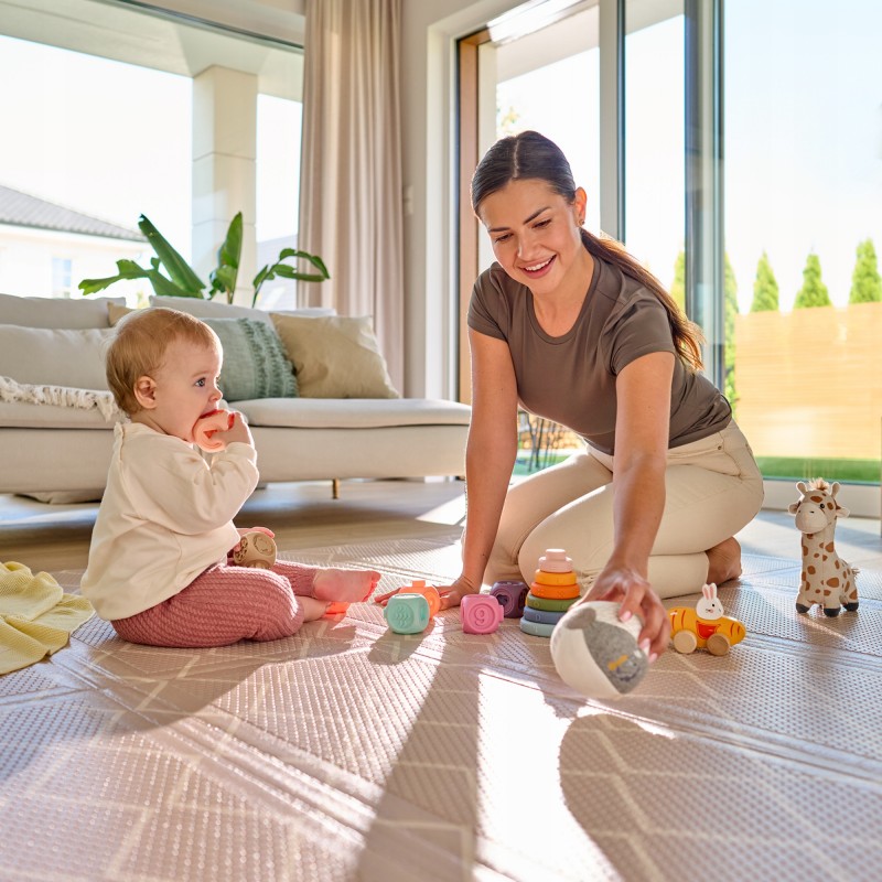 Lionelo Zora Εκπαιδευτικό Χαλάκι Πτυσσόμενο 180Χ201cm Μπεζ