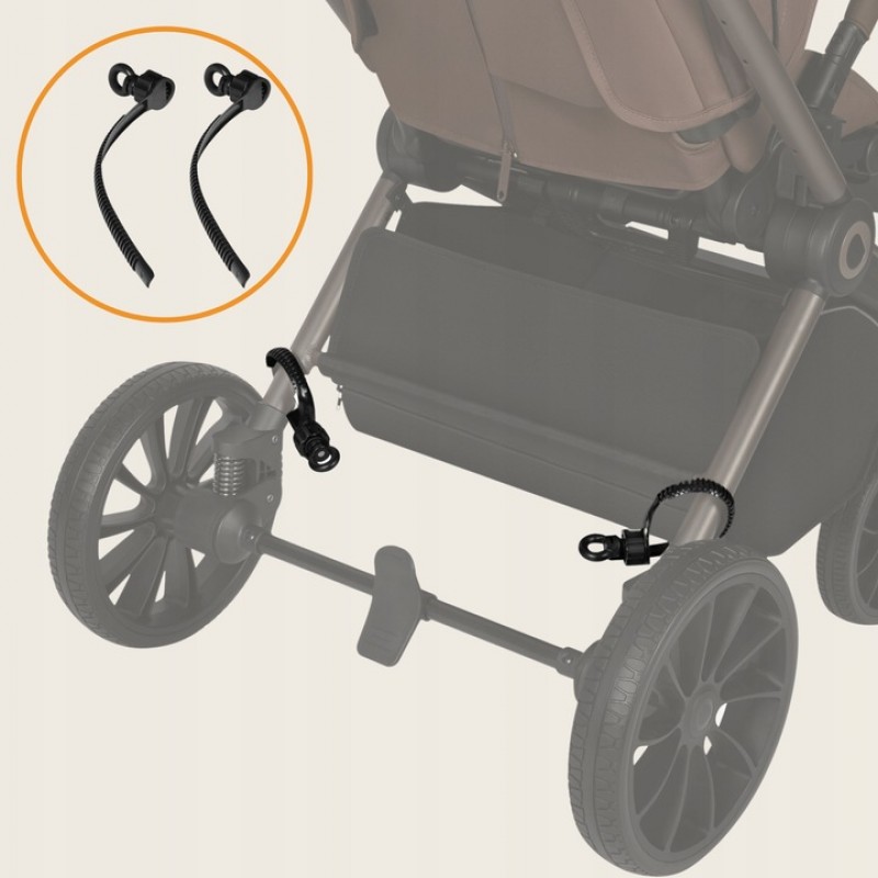 Lionelo Buggy Board Σκαλάκι Καροτσιού Με Κάθισμα Black Onyx