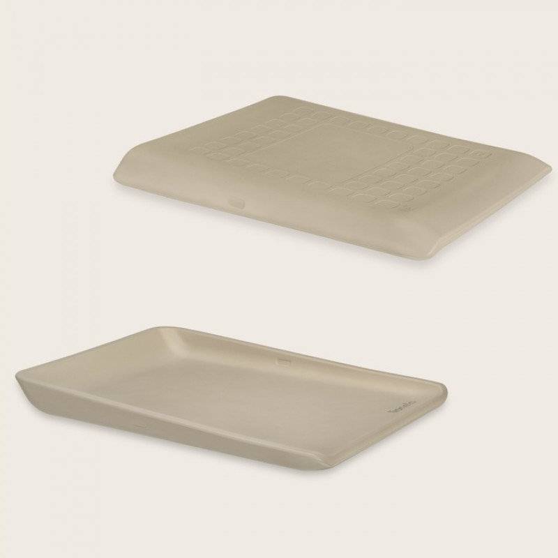 Lionelo Megs Αλλαξιέρα Mαλακή, Αδιάβροχη, αντιολισθητική 50x70cm Beige Sand