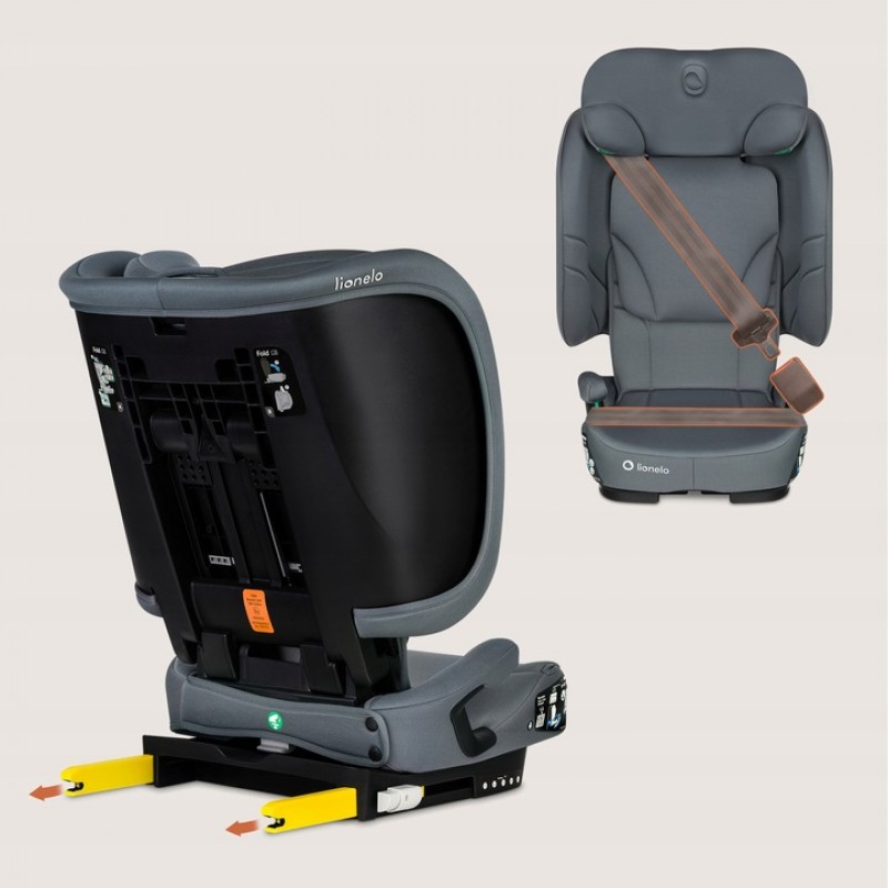 Lionelo Orin i-Size isofix Κάθισμα Αυτοκινήτου 100-150 cm Gray Graphite