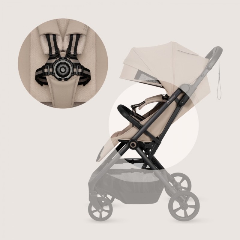 Lionelo Tansi Καρότσι Ταξιδίου έως 22kg  Beige Sand