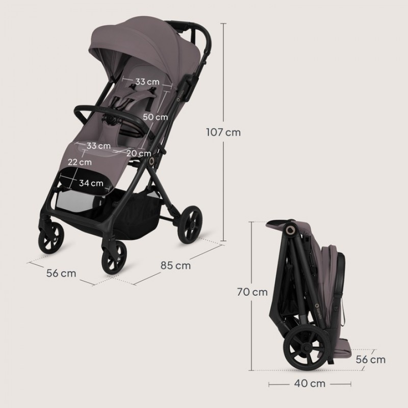 Lionelo Tansi Καρότσι Ταξιδίου έως 22kg  Beige Taupe