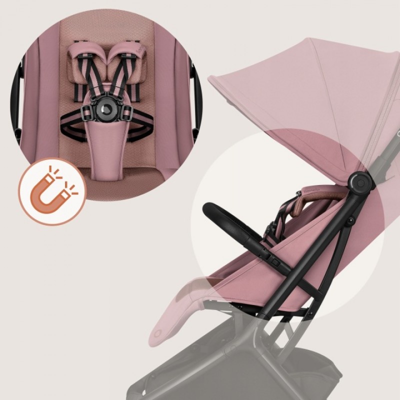 Lionelo Sia Καρότσι Ταξιδίου έως 22kg Pink Rose