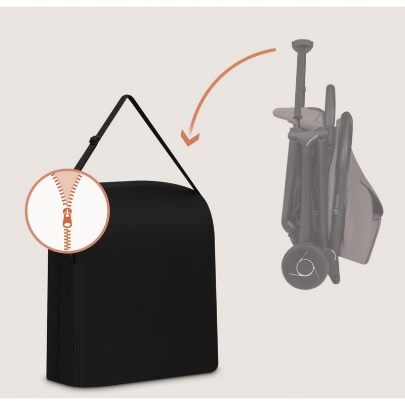 Lionelo Sia Travel Bag Τσάντα Μεταφοράς Καροτσιού Ταξιδίου Black