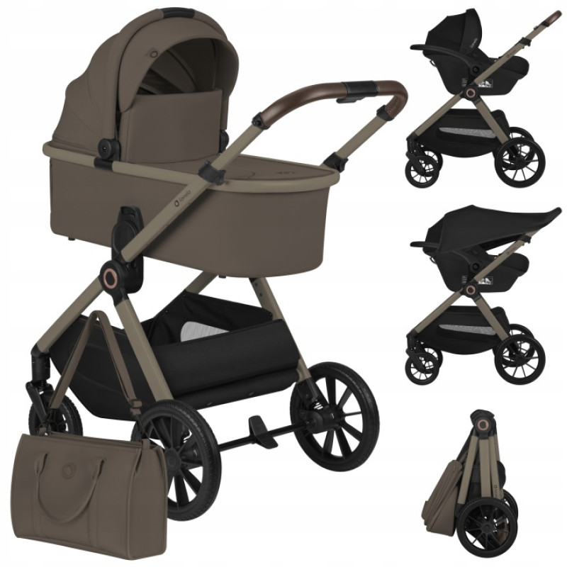 Lionelo Layla 3 σε 1 Καρότσι Βρεφικό έως 22kg Beige Taupe