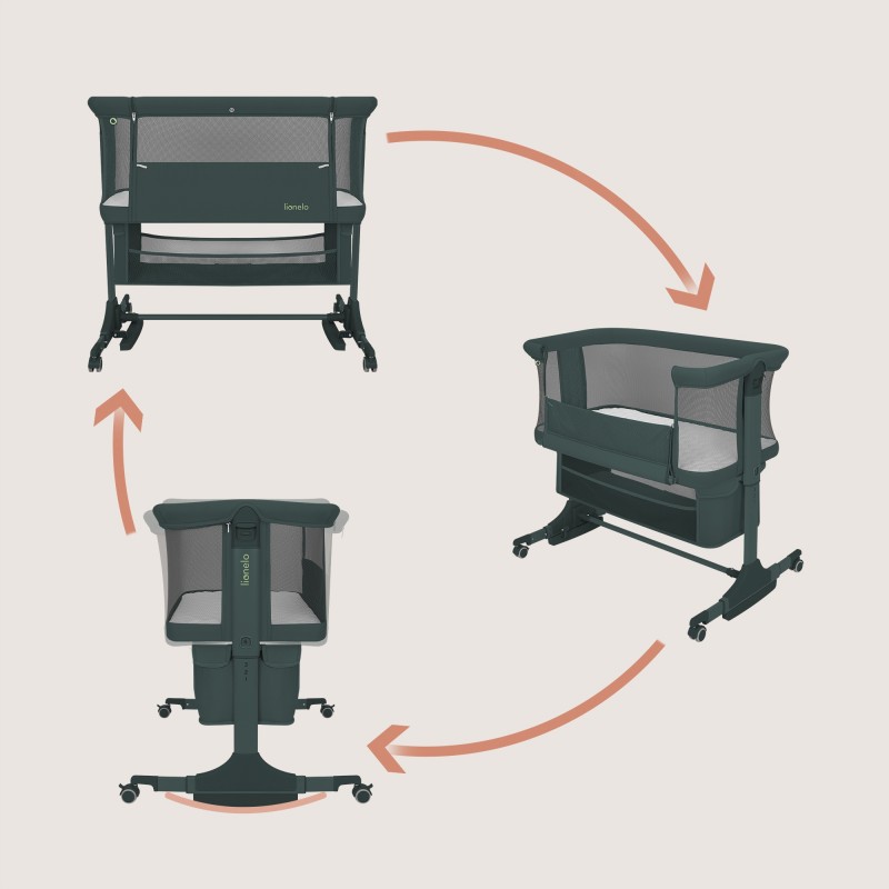 Lionelo Jodie Λίκνο Συγκοίμησης Green Graphite