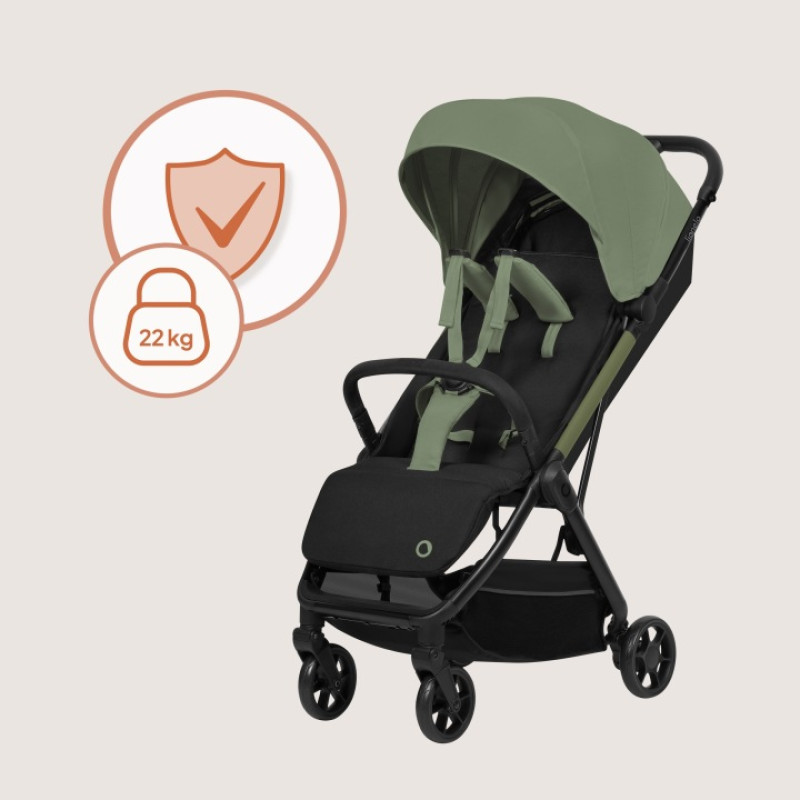 Lionelo Julie Air Καρότσι Ταξιδίου έως 22kg Green Sage