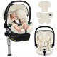 Lionelo Astrid Set Kάθισμα Aυτοκινήτου 40-87cm i-size με βάση isofix Beige Cream