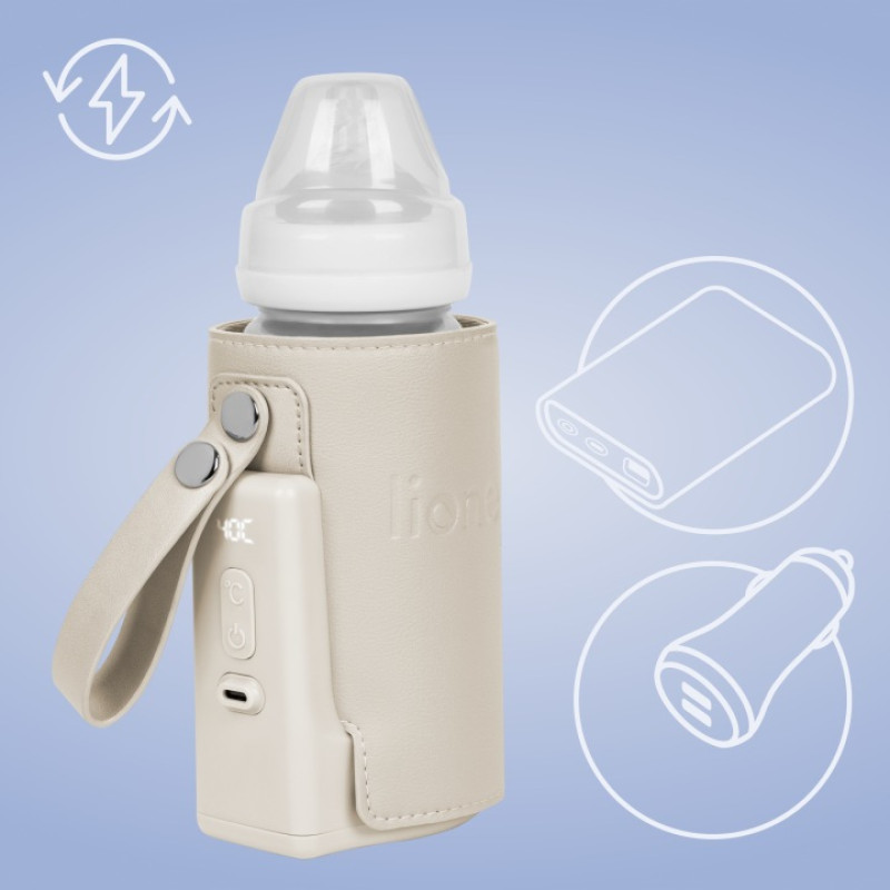 Lionelo Thermup Go Plus Θερμαντήρας Ταξιδίου Beige Calm