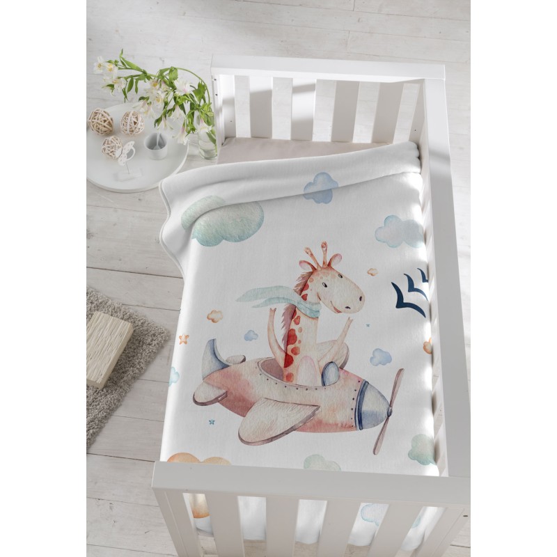 Piel Sa Giraffe On Board 80X110 Κουβέρτα Αγκαλιάς Grey Piel Sa Giraffe On Board 80X110 Κουβέρτα Αγκαλιάς Grey