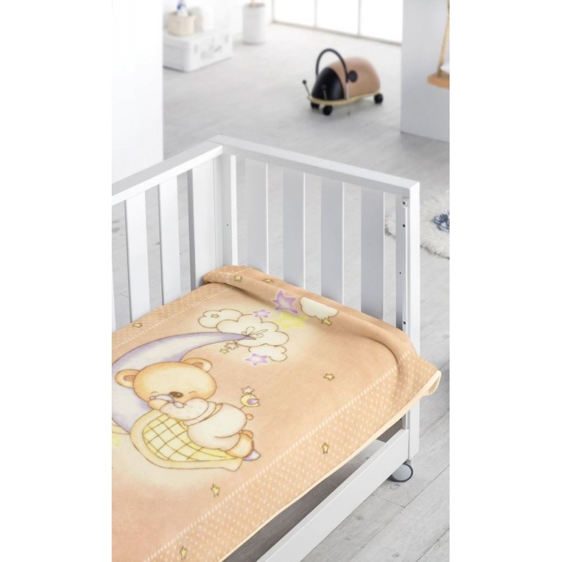Pielsa Κουβέρτα Αγκαλιάς 80cm * 110cm Sleepy Bear Beige