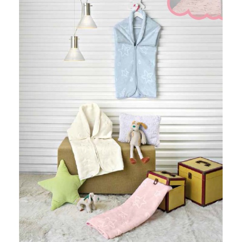 PIEL SA ΚΟΥΒΕΡΤΑ ΥΠΝΟΣΑΚΟΣ 80x90 STARS BLUE 6628A