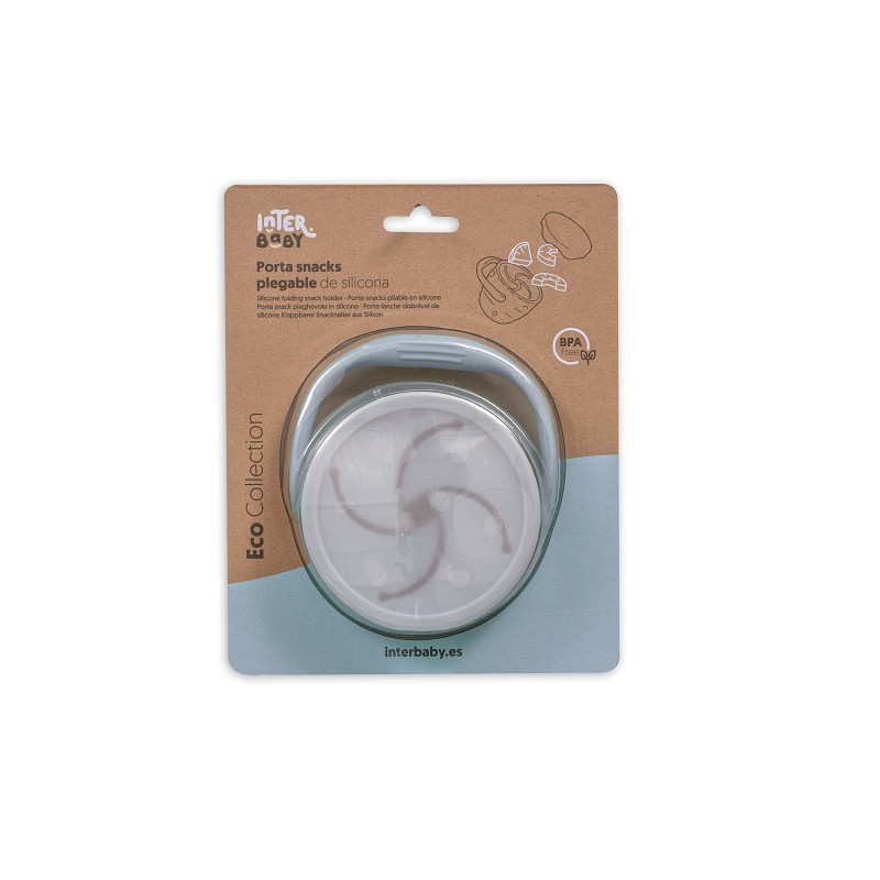 INTERBABY ΠΟΤΗΡΑΚΙ ΣΙΛΙΚΟΝΗΣ ΓΙΑ ΣΝΑΚ ΜΕ ΚΑΠΑΚΙ BLUE GRAY SI006-73