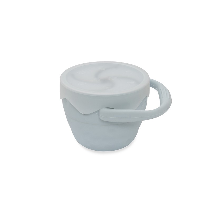 INTERBABY ΠΟΤΗΡΑΚΙ ΣΙΛΙΚΟΝΗΣ ΓΙΑ ΣΝΑΚ ΜΕ ΚΑΠΑΚΙ BLUE GRAY SI006-73